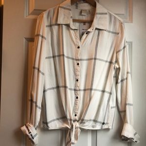ROXY button down long sleeve shirt